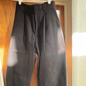 A Piece Apart Black Linen/Cotton Barrel Pants - Size 8 womens